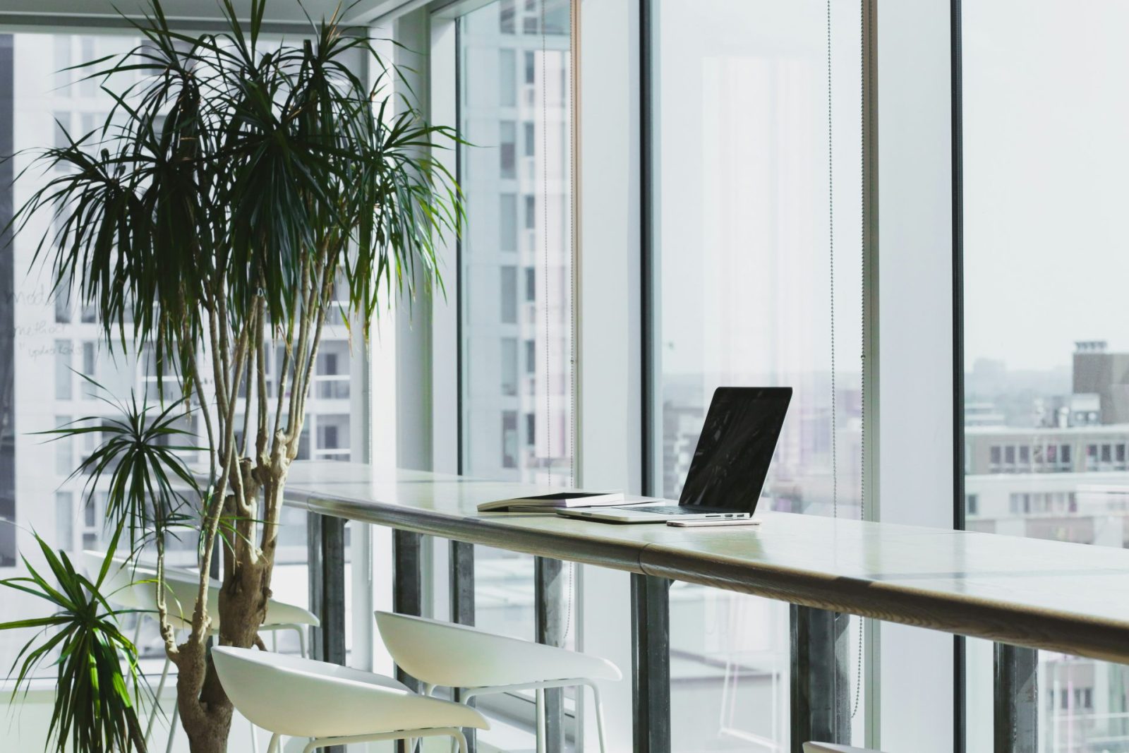 Office with city view