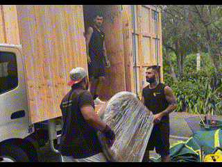 Mobile storage Sydney: Smoothmoves module being loaded for short-term storage