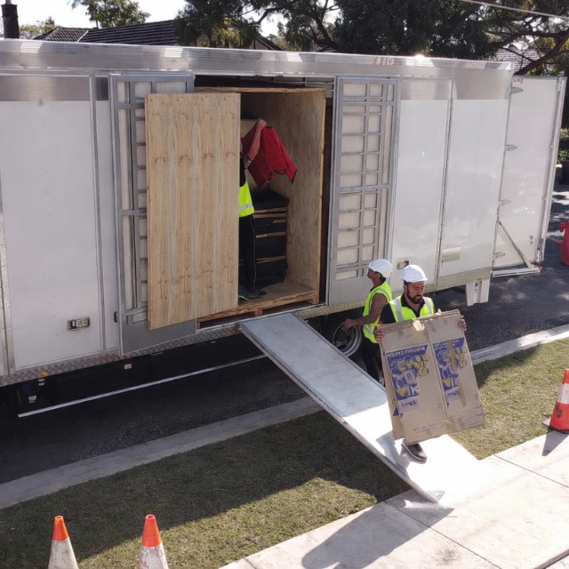 Household items prepared for secure storage with Smoothmoves